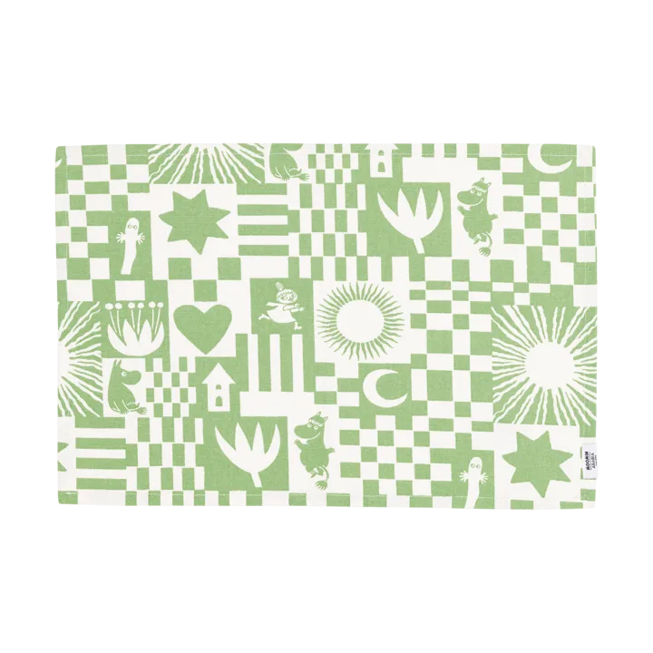 Party Moomin placemat 31x46 cm - Green - Moomin Arabia