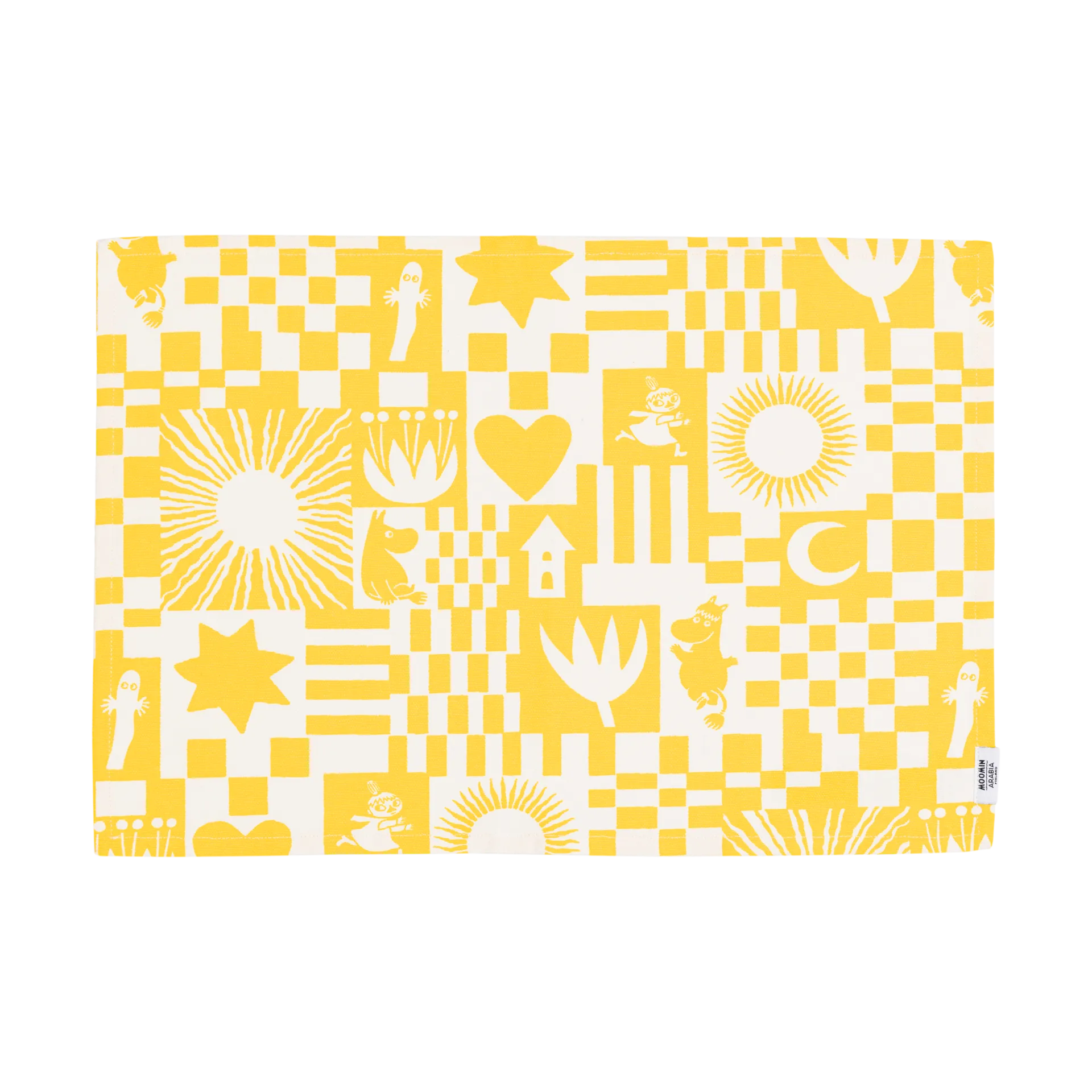Party Moomin placemat 31x46 cm, Yellow Moomin Arabia