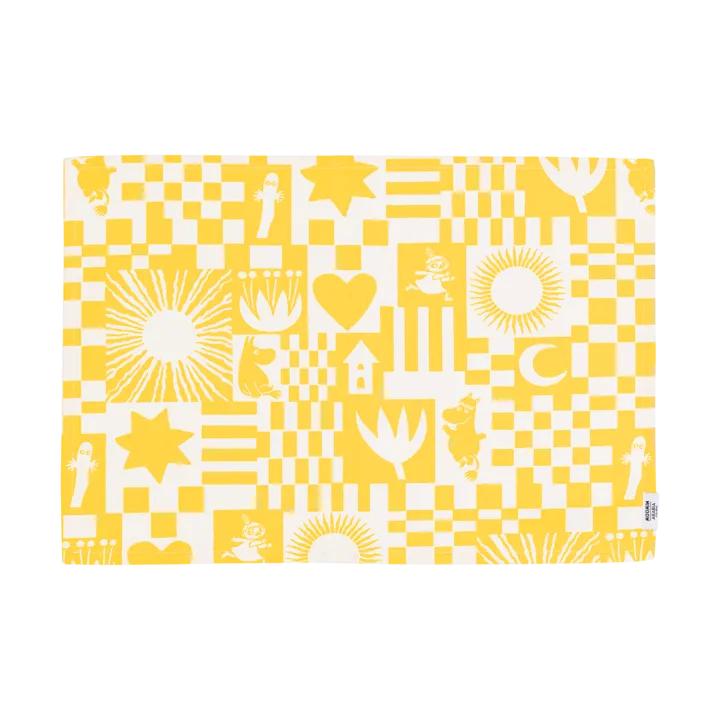 Party Moomin placemat 31x46 cm - Yellow - Moomin Arabia