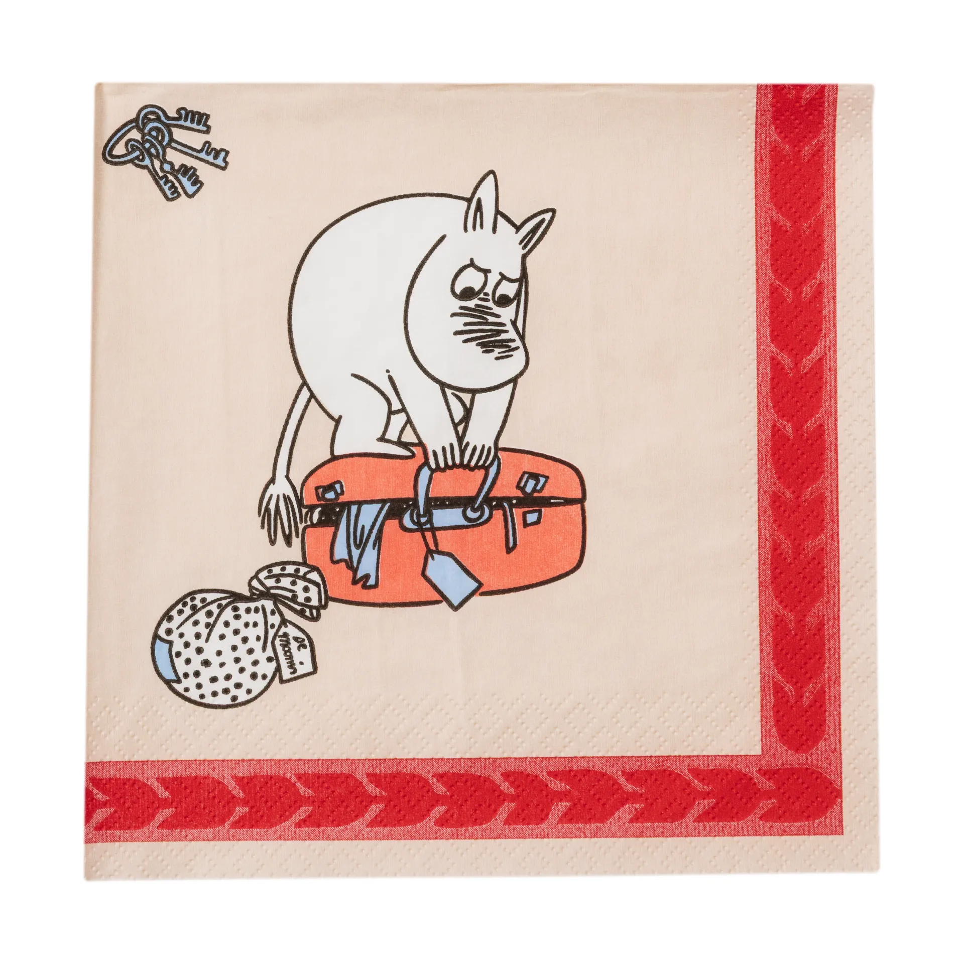 Ready for vacation Moomin paper napkin 33 cm, 20-pack Moomin Arabia