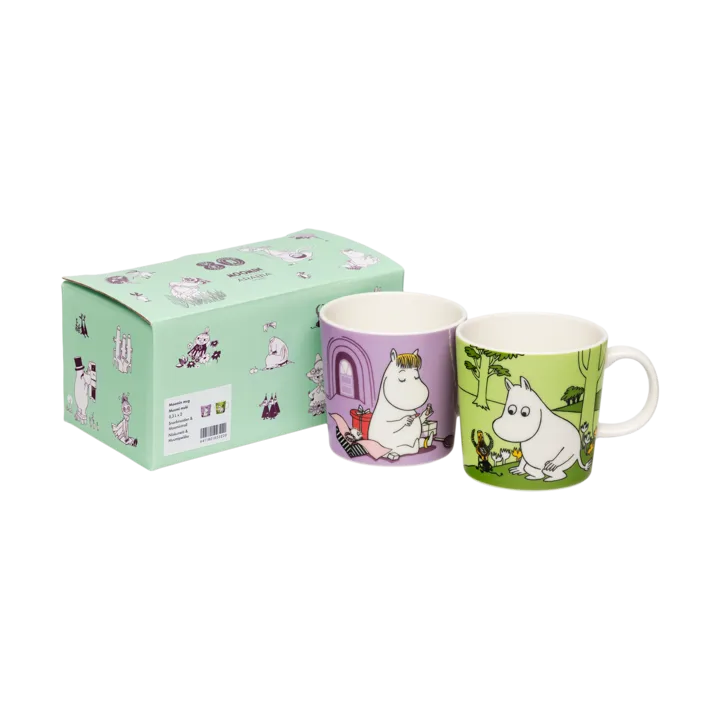 Snorkmaiden & Moomintroll Moomin Mug 2 pieces - 30 cl - Moomin Arabia