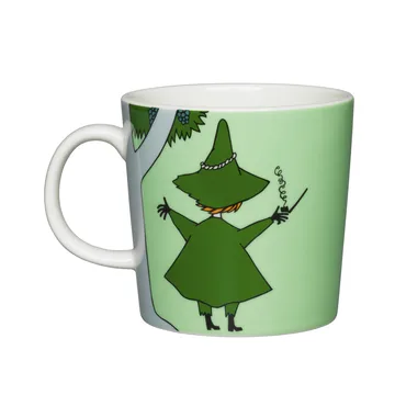 Snufkin Moomin mug - green - Moomin Arabia