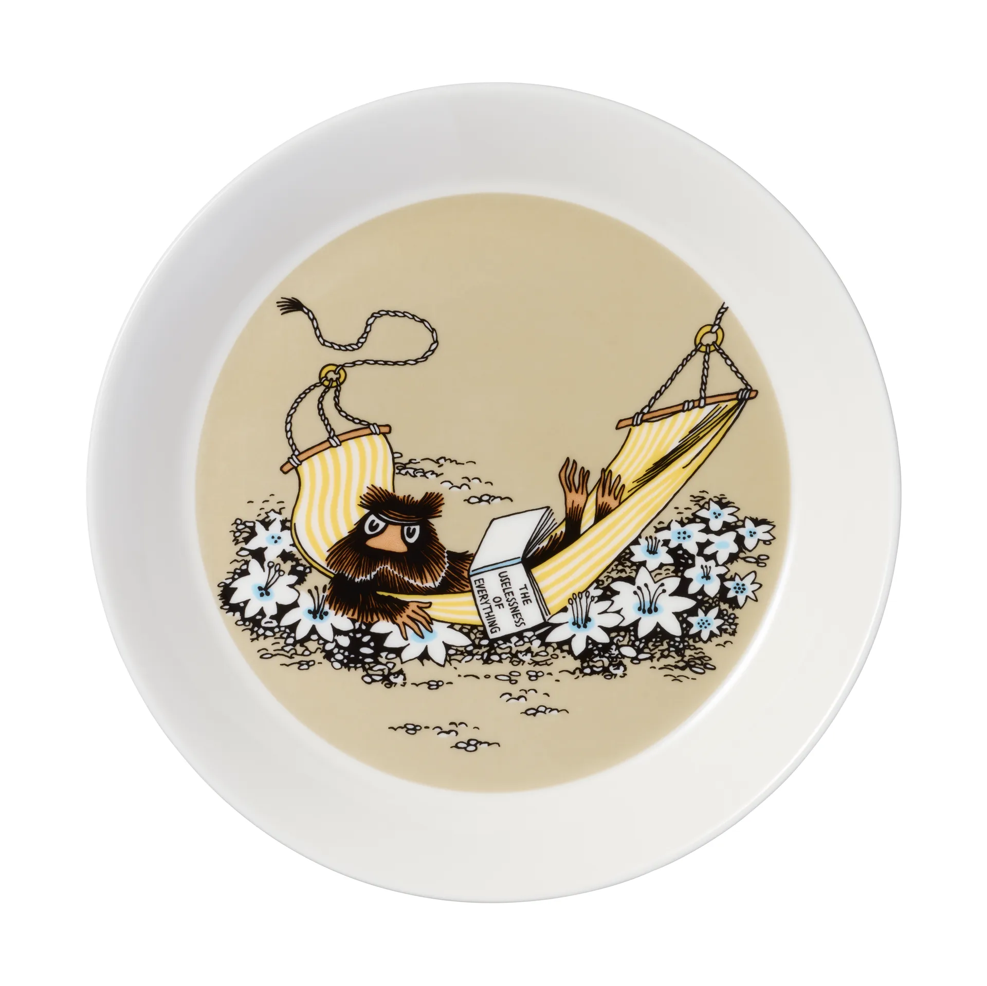 The Muskrat Moomin plate Ø19 cm, Beige Moomin Arabia