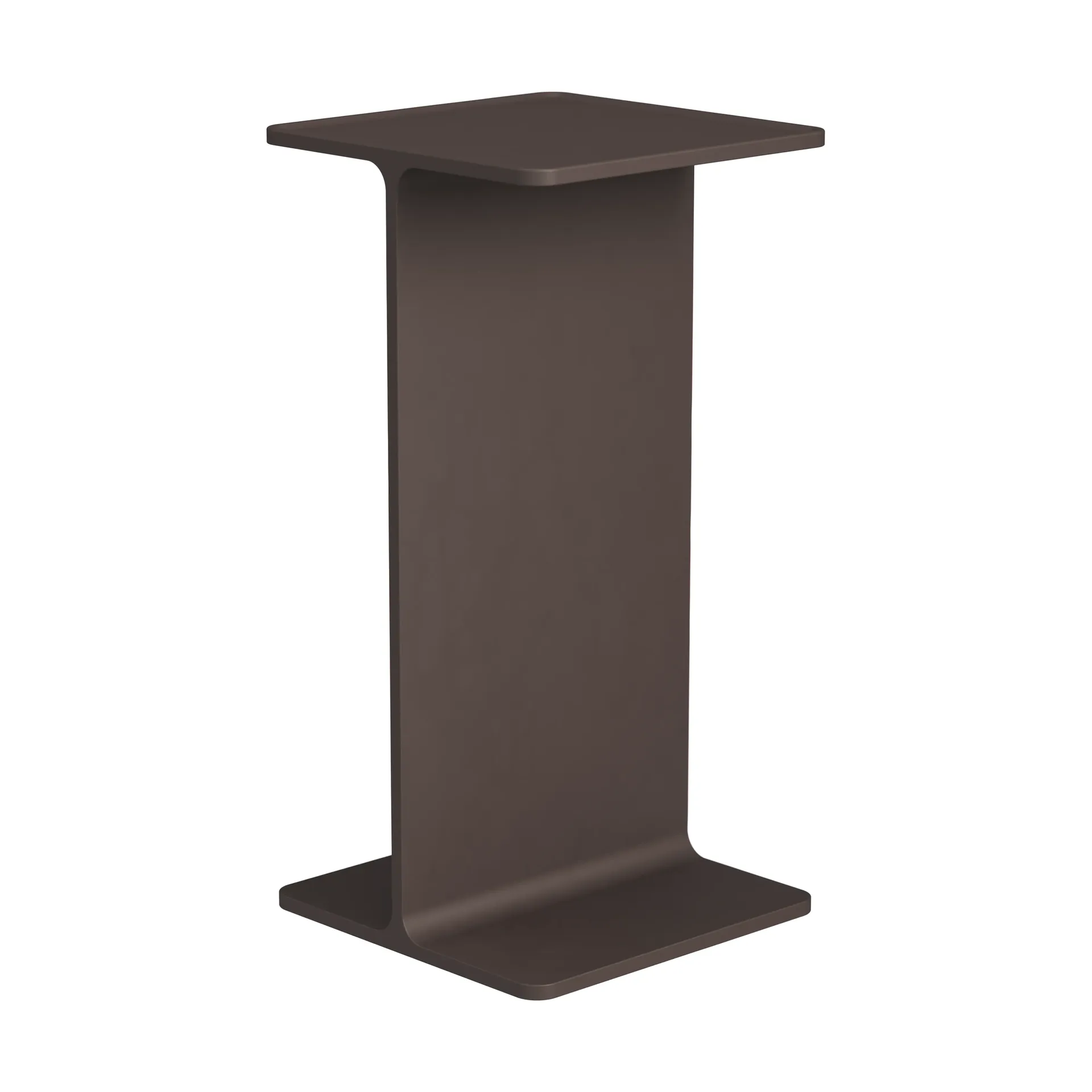 Museum Pedestal plinth, Dark brown, 15x15x30 cm Museum