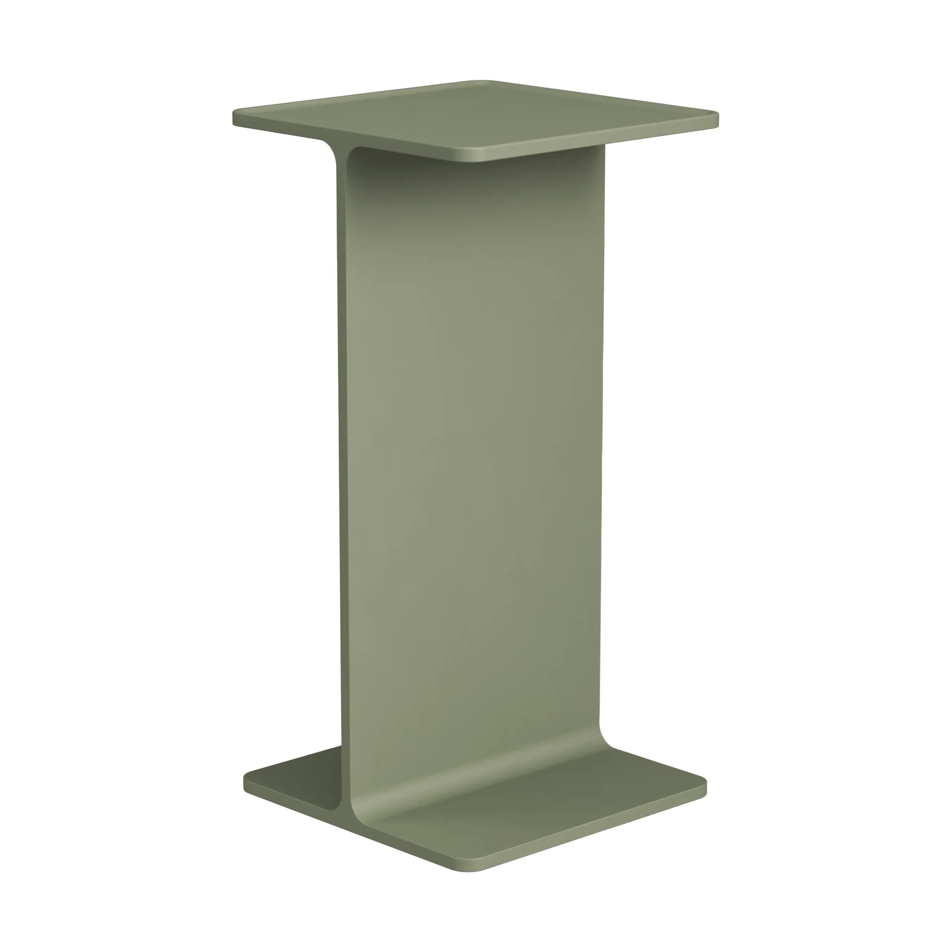 Museum Pedestal plinth, Green, 15x15x30 cm Museum
