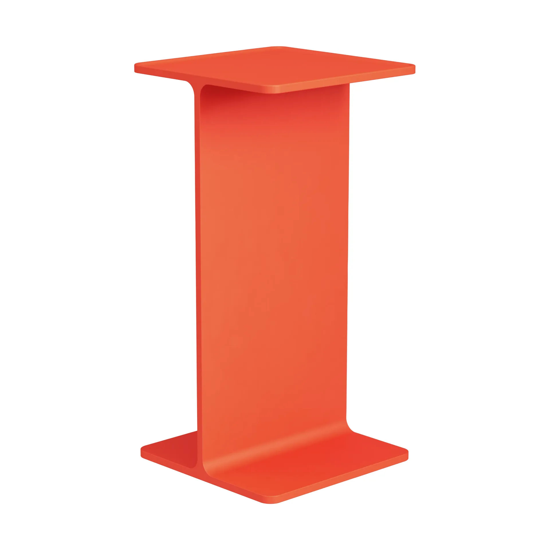 Museum Pedestal plinth, Orange, 15x15x30 cm Museum