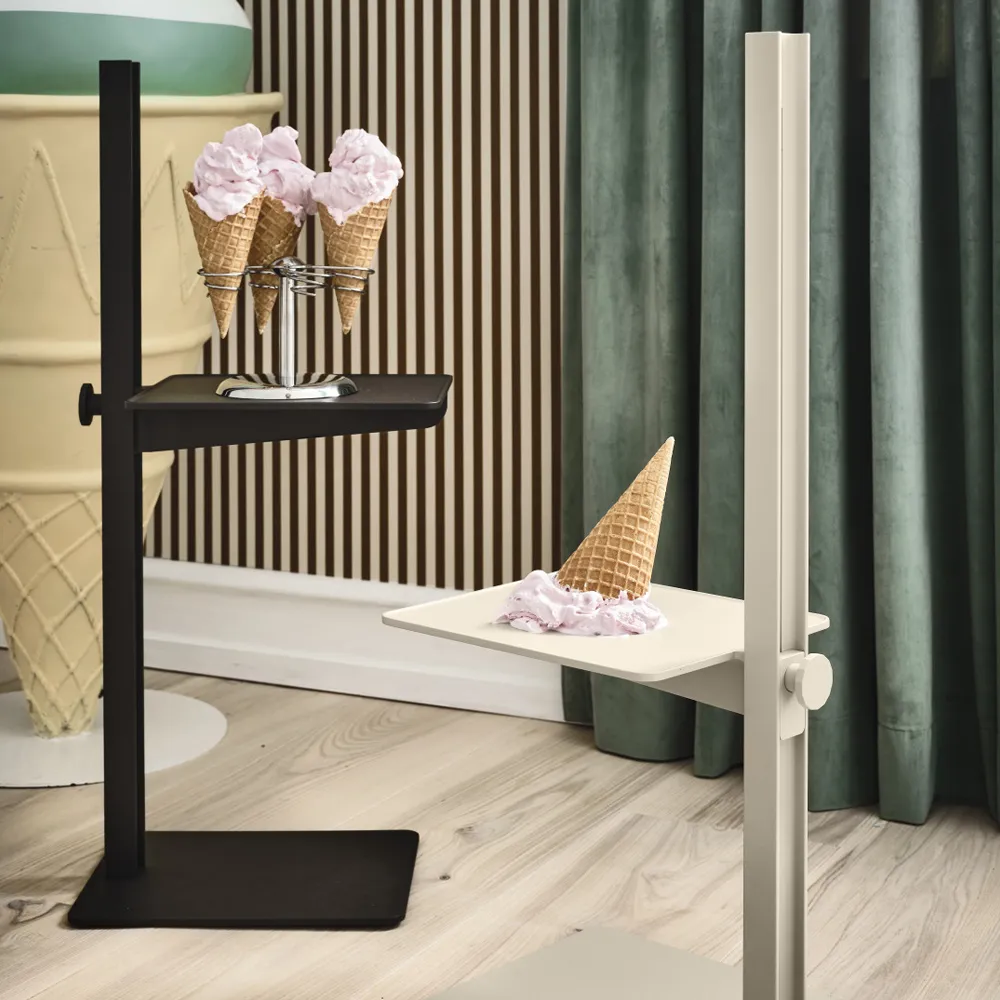 Museum side table, Dark brown Museum