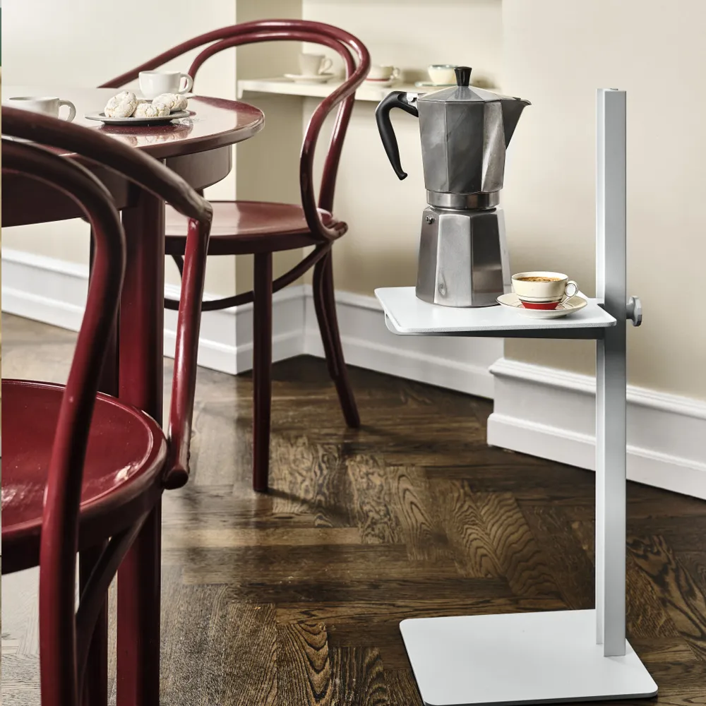 Museum side table, White Museum