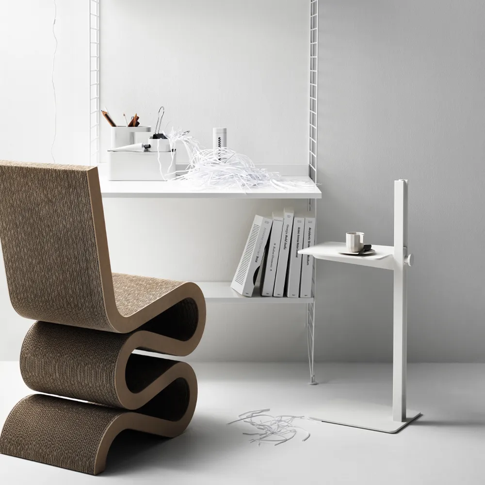 Museum side table, White Museum