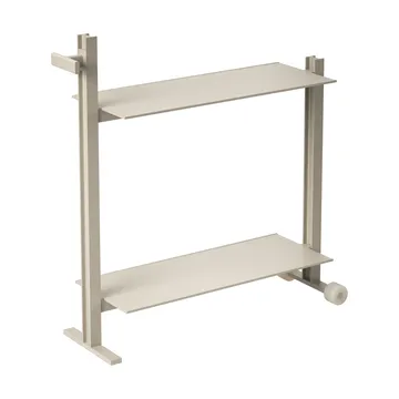 Museum Trolley serving trolley - Beige, 74.5x77.5x24 cm - Museum