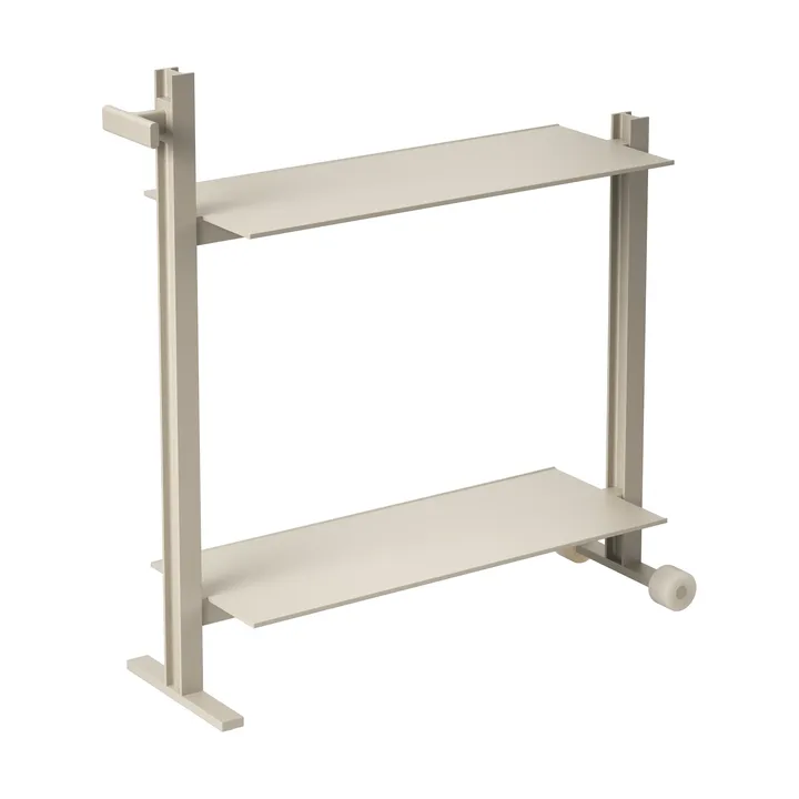 Museum Trolley serving trolley - Beige, 74.5x77.5x24 cm - Museum