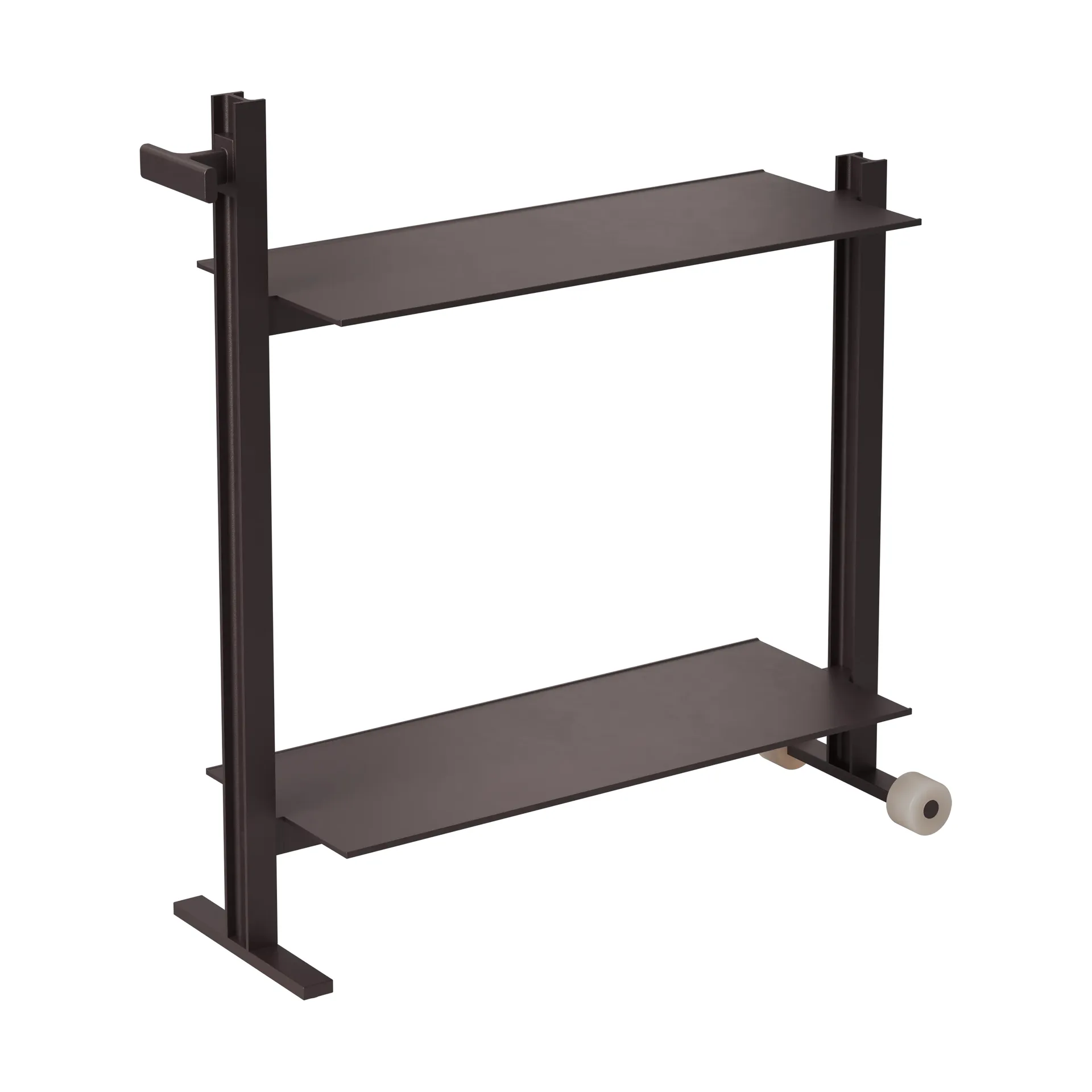 Museum Trolley serving trolley, Dark brown, 74.5x77.5x24 cm Museum