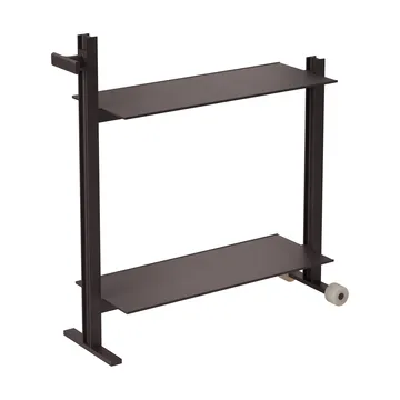 Museum Trolley serving trolley - Dark brown, 74.5x77.5x24 cm - Museum