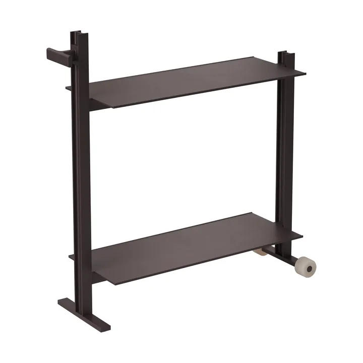 Museum Trolley serving trolley - Dark brown, 74.5x77.5x24 cm - Museum