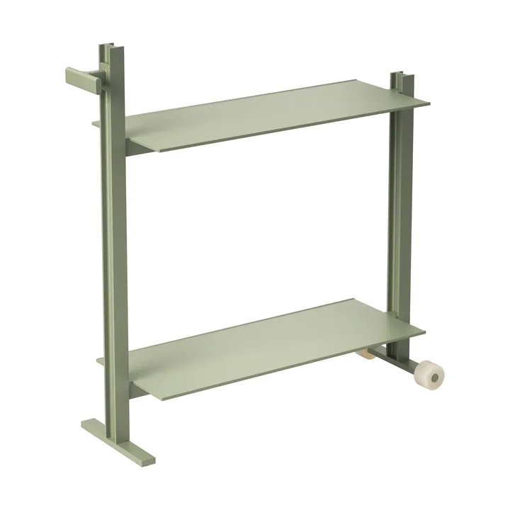 Museum Trolley serving trolley - Green, 74.5x77.5x24 cm - Museum