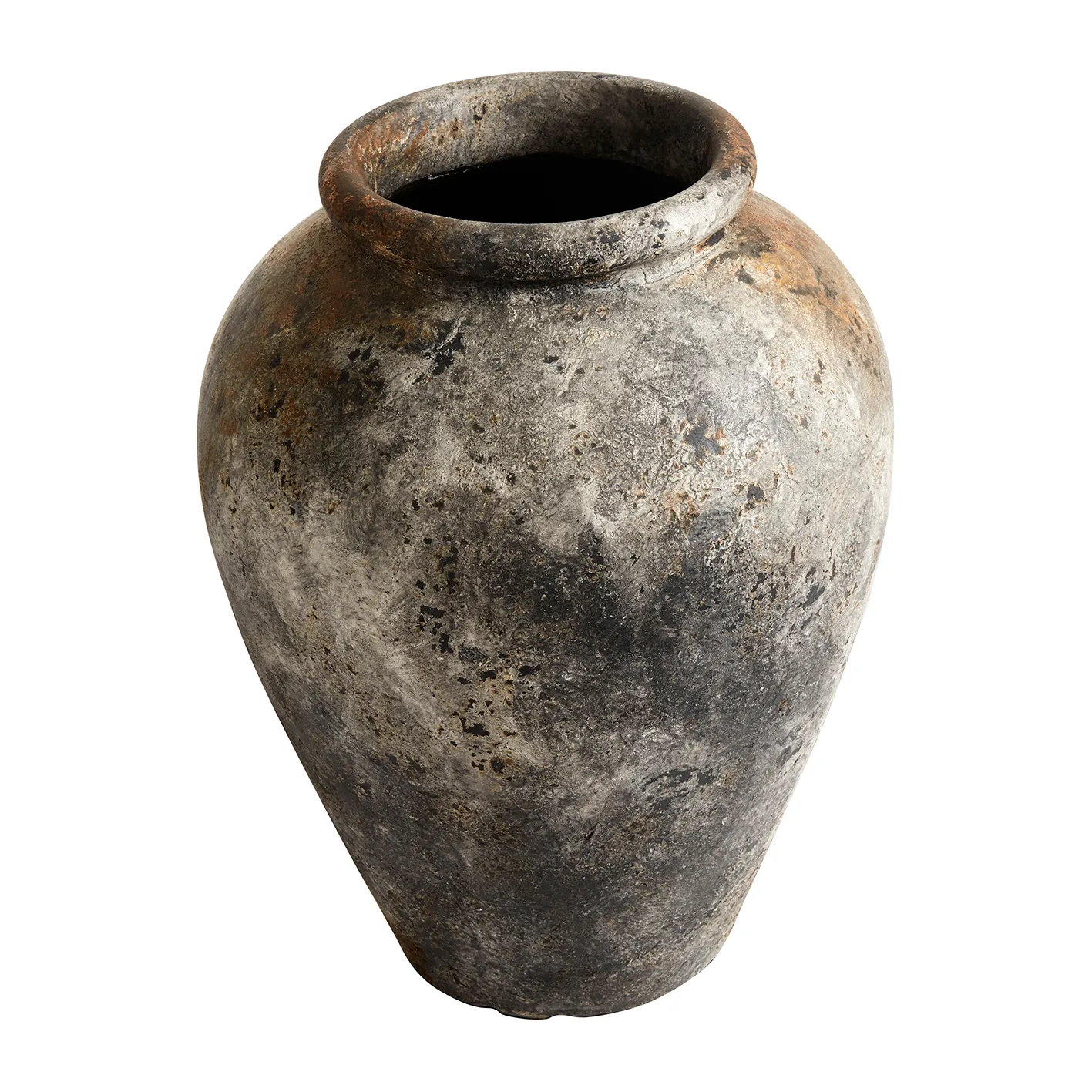Echo flower pot h50 cm Ø37 cm, rust-grey MUUBS