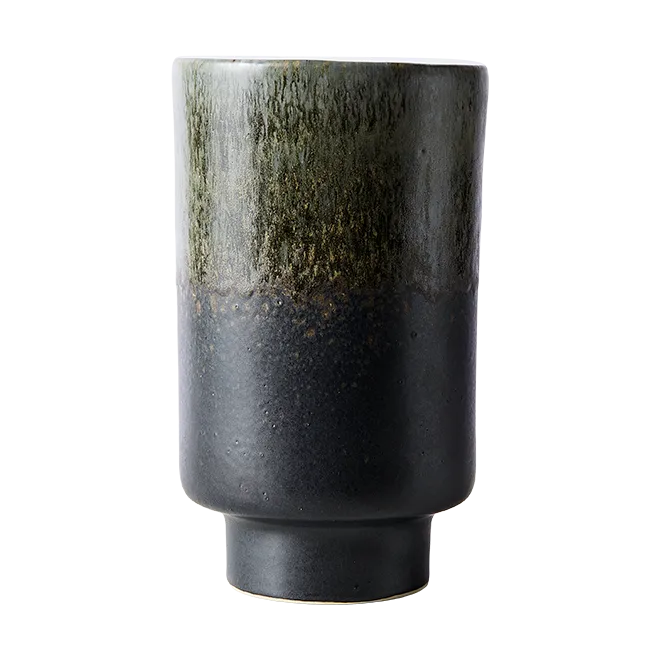 Lago vase M Ø13x22 cm, Forest green MUUBS