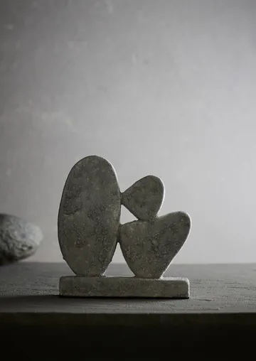 Luna sculpture - Grey, 12x3x21.5 cm - MUUBS