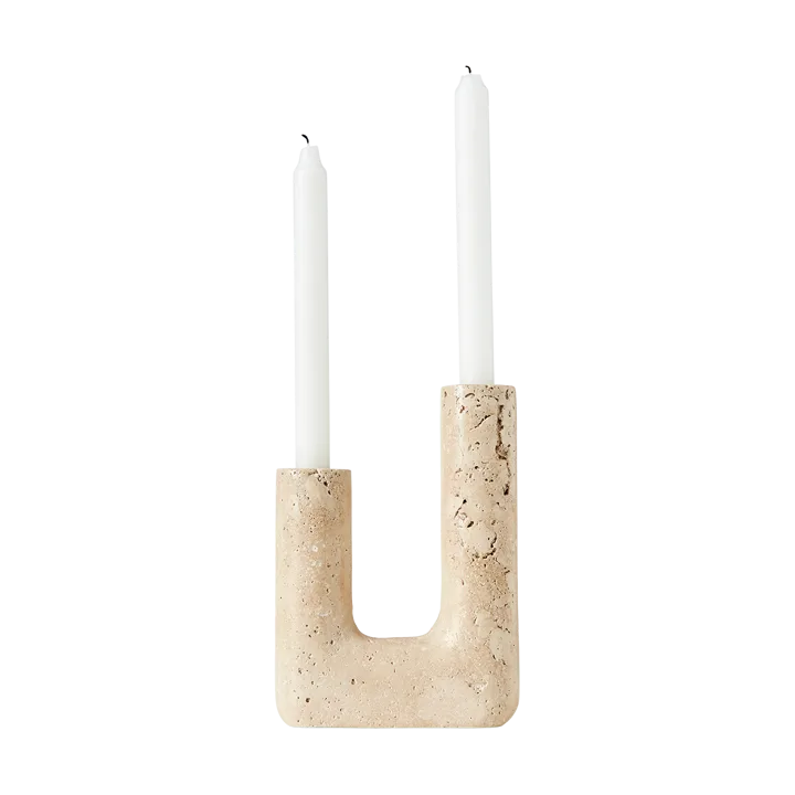Minerva candle sticks 20 cm - Cream - MUUBS