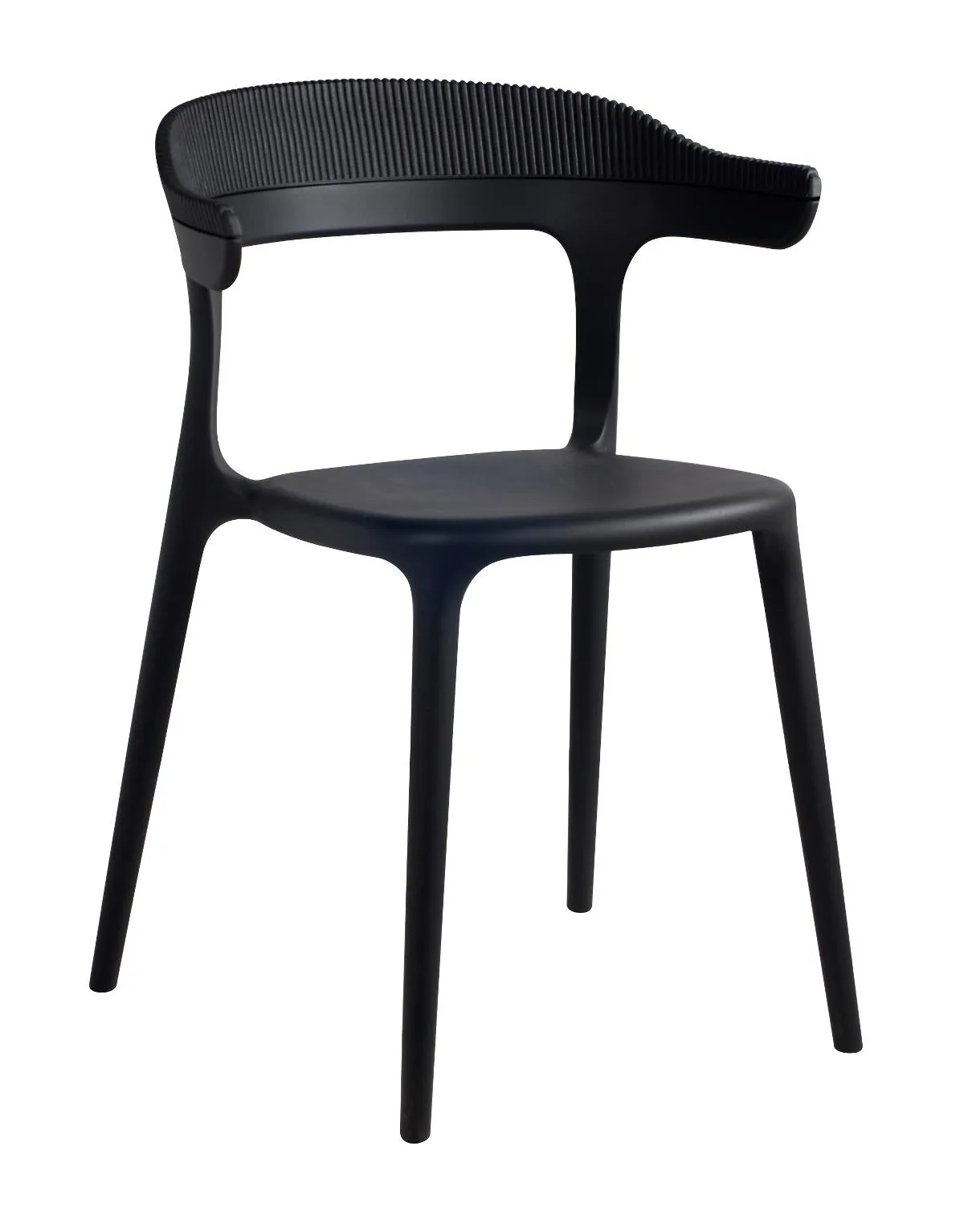Muubs Luna Stripe chair, Black MUUBS