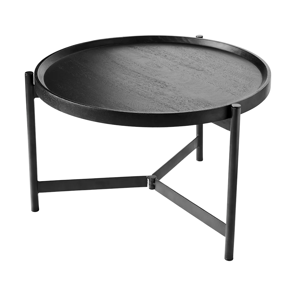 Nevada coffee table Ø70 cm, Black MUUBS