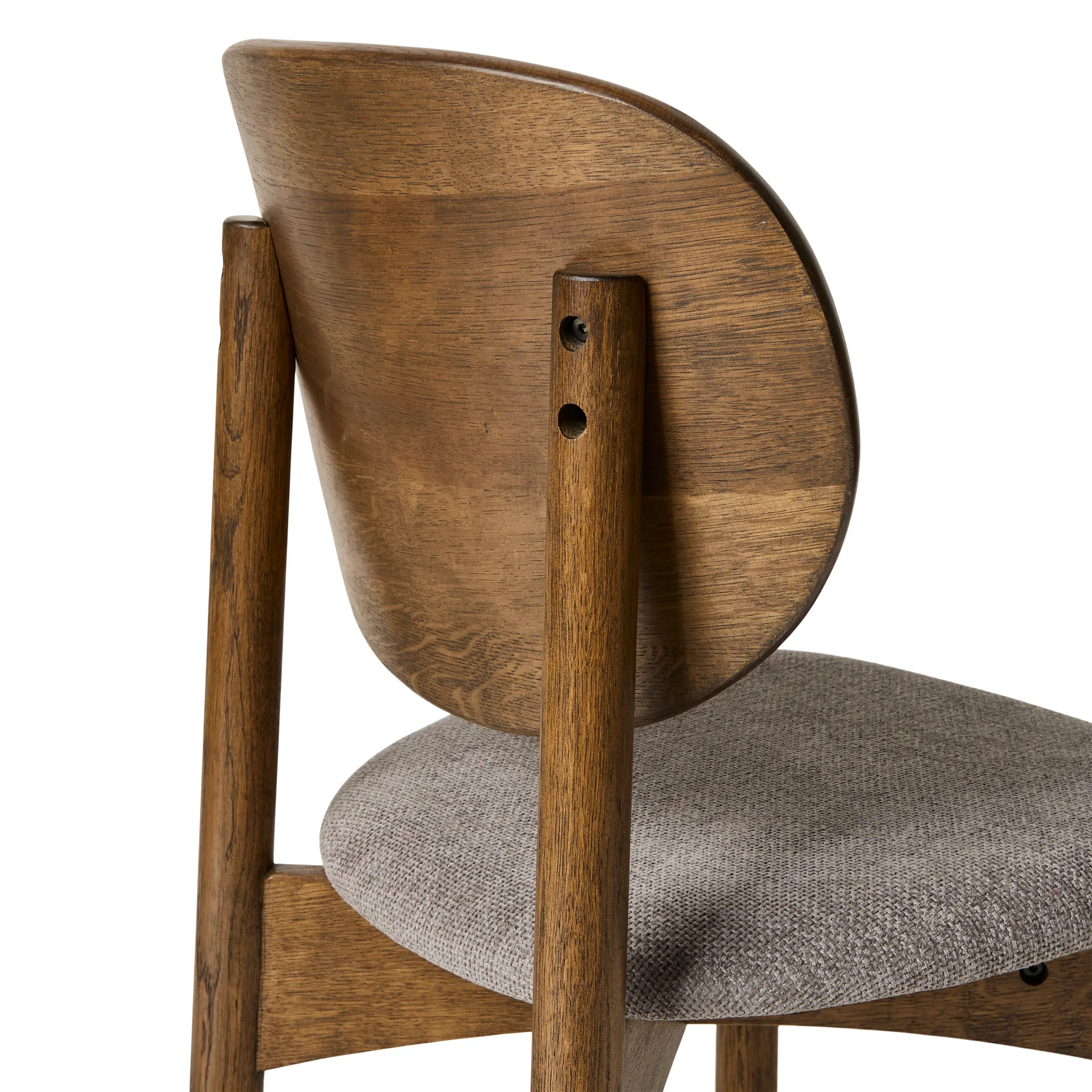 Oka chair, Dark oiled oak, grey MUUBS