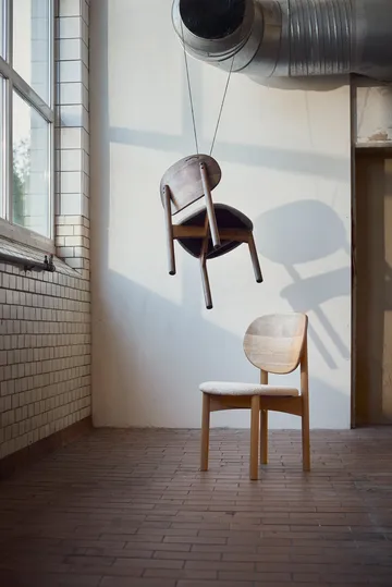 Oka chair - Dark oiled oak, grey - MUUBS
