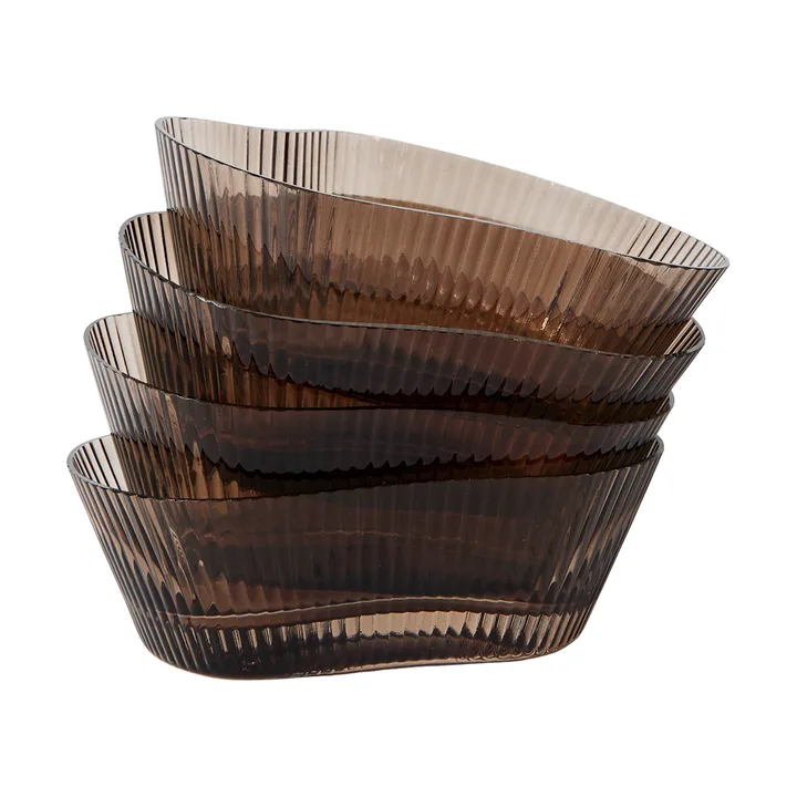 Ripe bowl 4-pack - Smoked brown - MUUBS