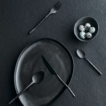 Uta cutlery 16 pieces - Matt black - MUUBS