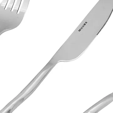 Uta cutlery 16 pieces - Polished steel - MUUBS