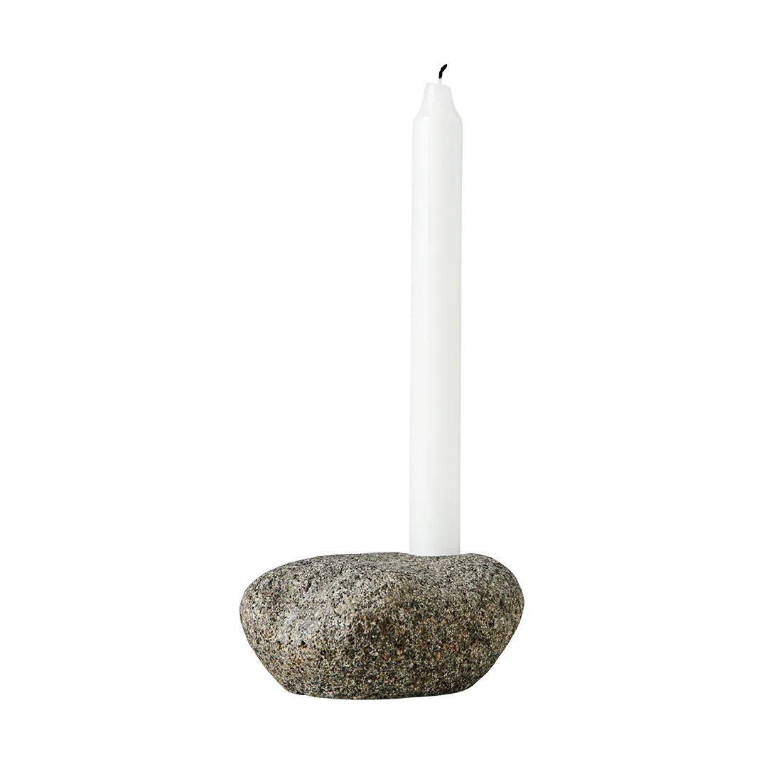 Valley candle sticks 6 cm, Natural stone MUUBS