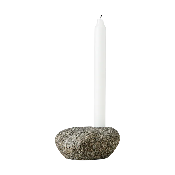 Valley candle sticks 6 cm - Natural stone - MUUBS