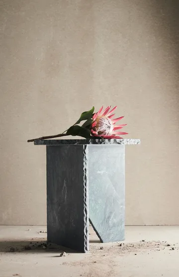 Verde side table Ø40 cm - Green marble - MUUBS
