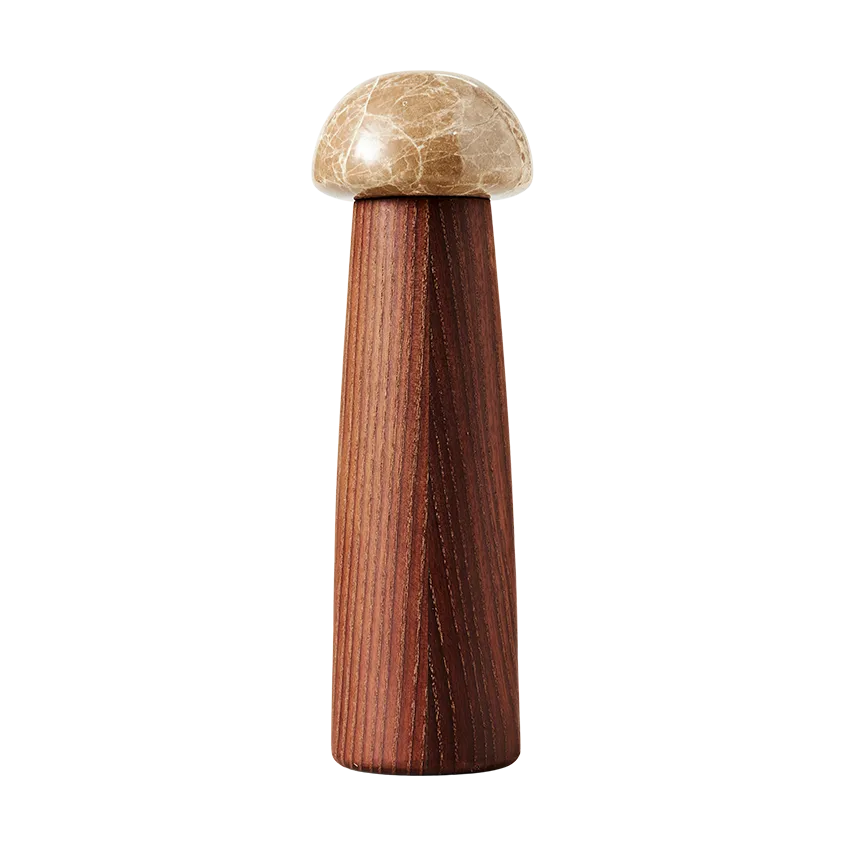 Yami salt and pepper mill M, Carbonized ash-marble MUUBS