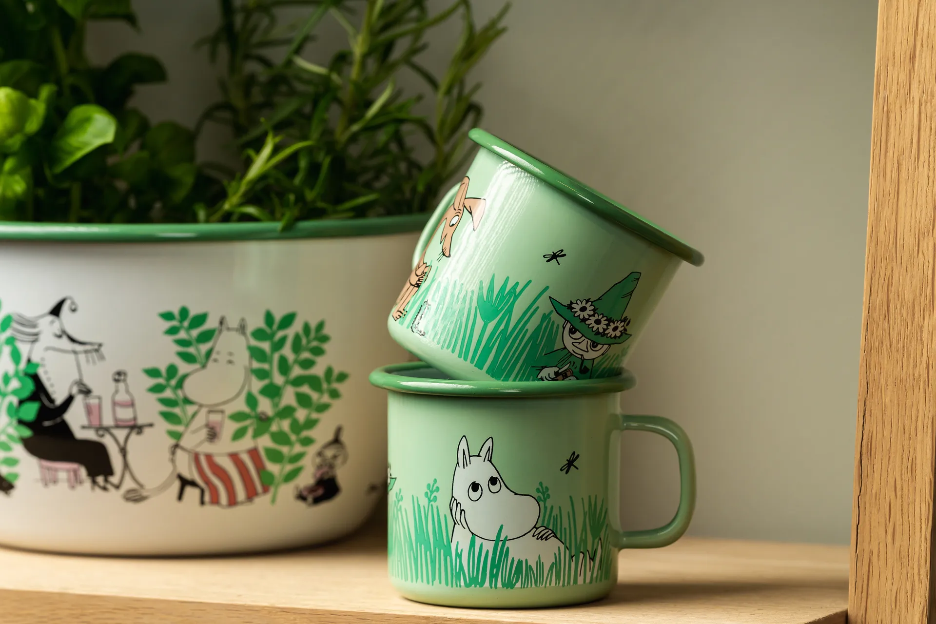 Boys enamel mug 25 cl, Green Muurla