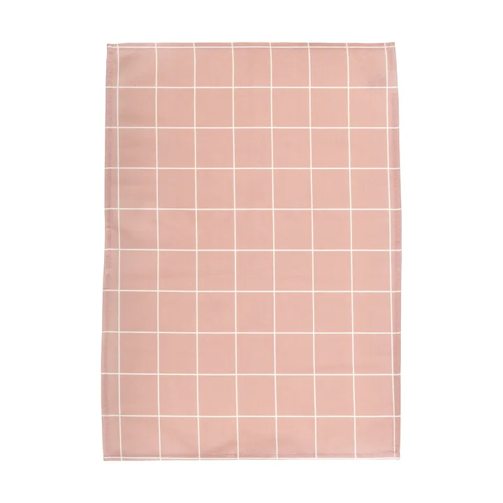 Checks & Stripes kitchen towel 50x70 cm - Pink - Muurla