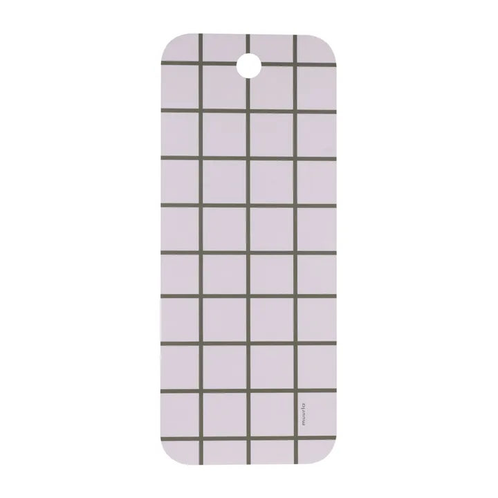 Checks & Stripes tray 18x44 cm - Green-beige - Muurla