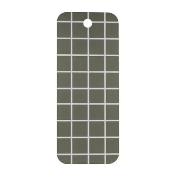 Checks & Stripes tray 18x44 cm - Green-beige - Muurla