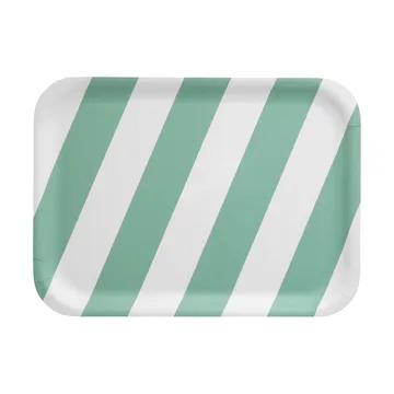 Checks & Stripes tray 20x27 cm - Mint - Muurla