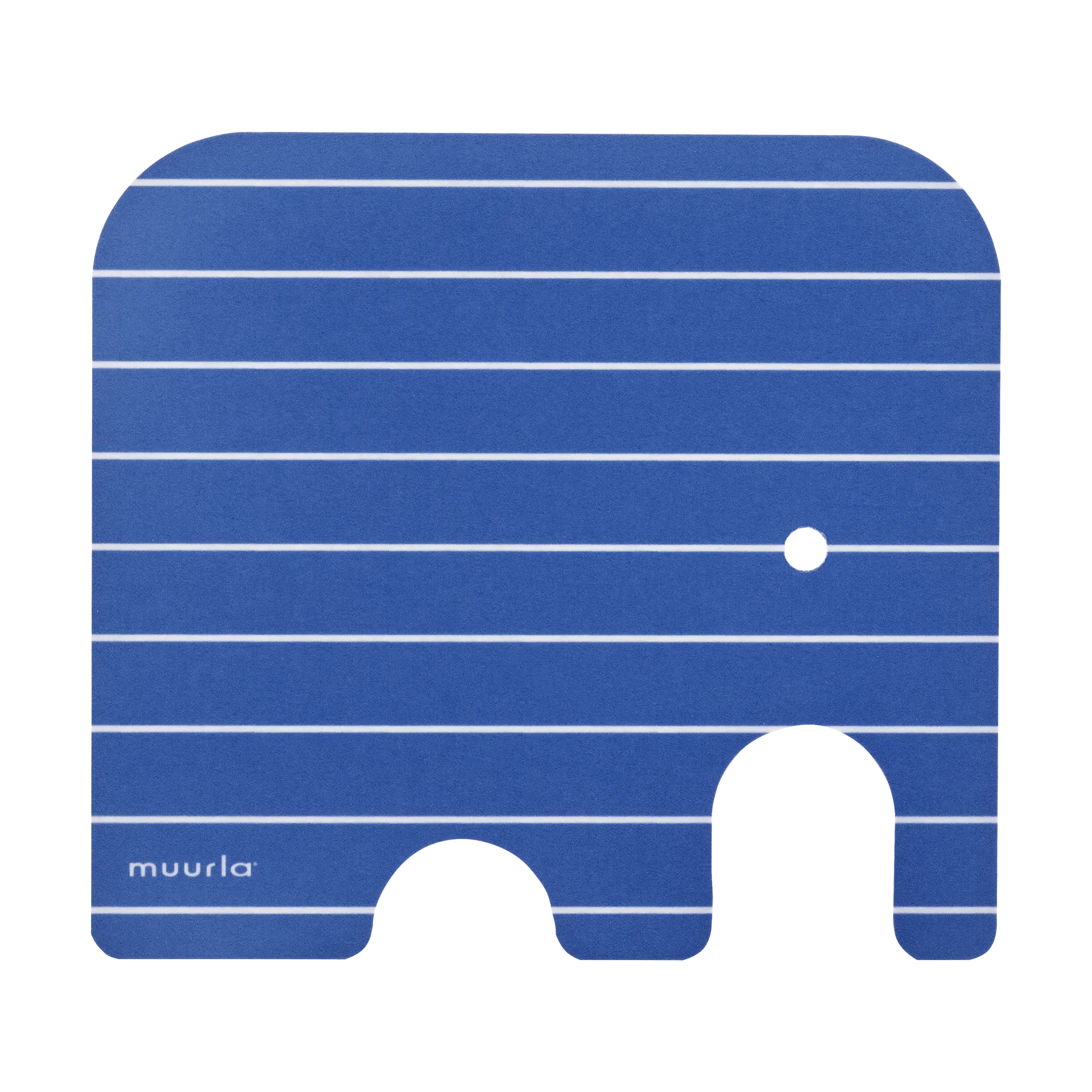 Elephant glass coaster 11x10 cm, Blue Muurla
