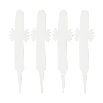 Hattifattener plant label 4-pack - White - Muurla