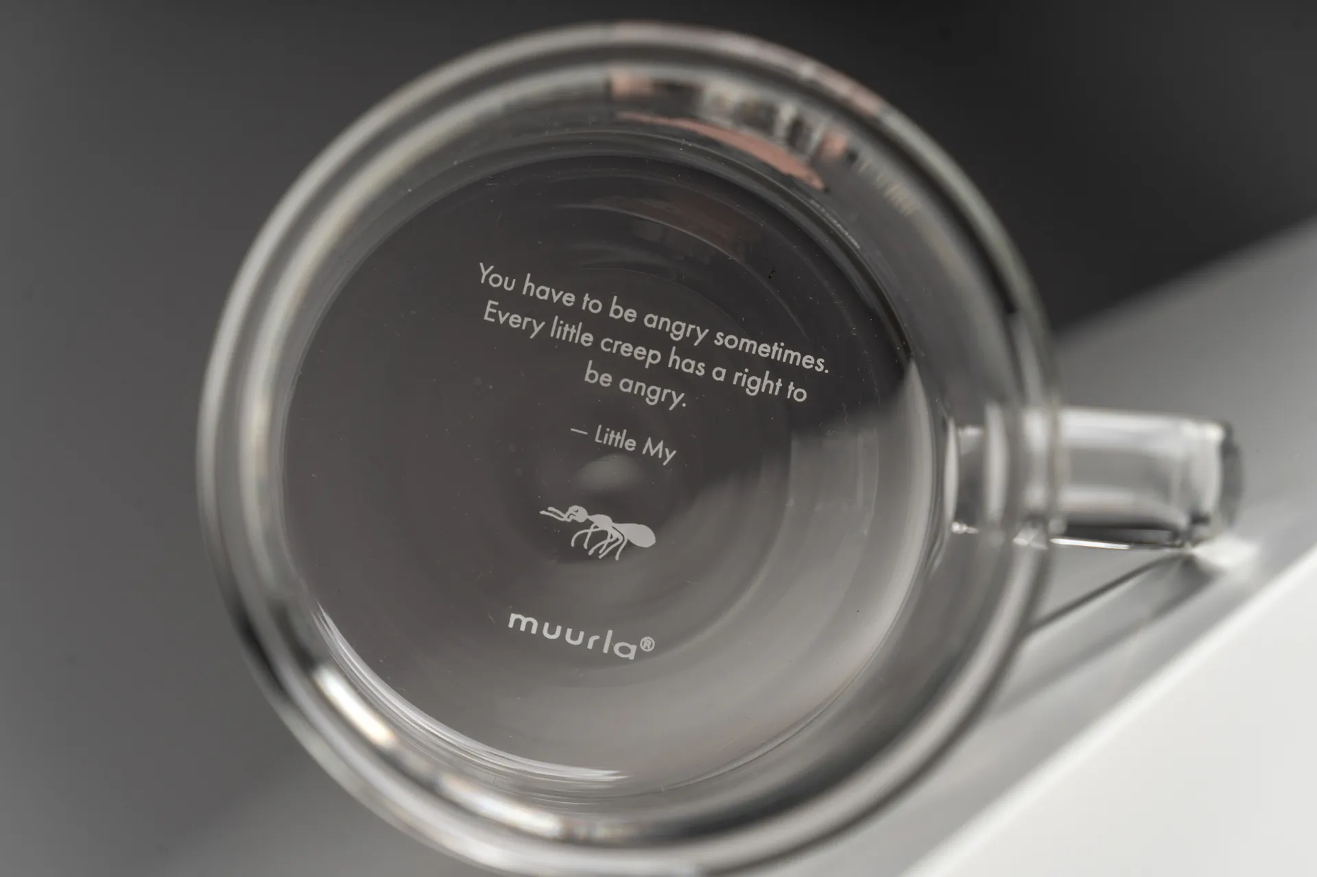 Little My glass mug 35 cl, Clear Muurla