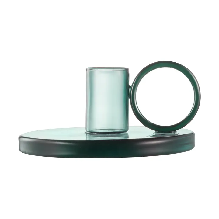 Loop candle holder Ø11 cm - Teal - Muurla