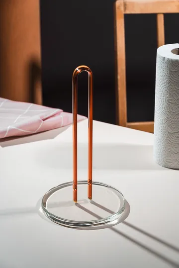 Loop kitchen paper holder 26 cm - Clear-amber - Muurla