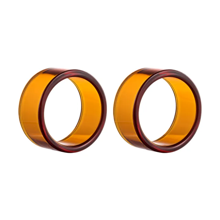 Loop napkin ring 2-pack - Amber - Muurla