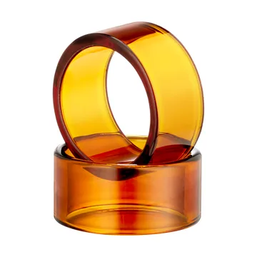 Loop napkin ring 2-pack - Amber - Muurla