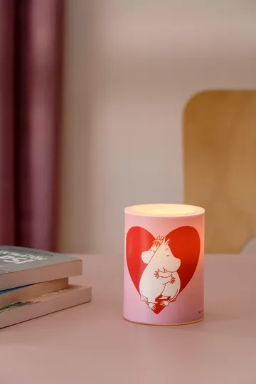Moomin block candle LED 10 cm - Heart - Muurla