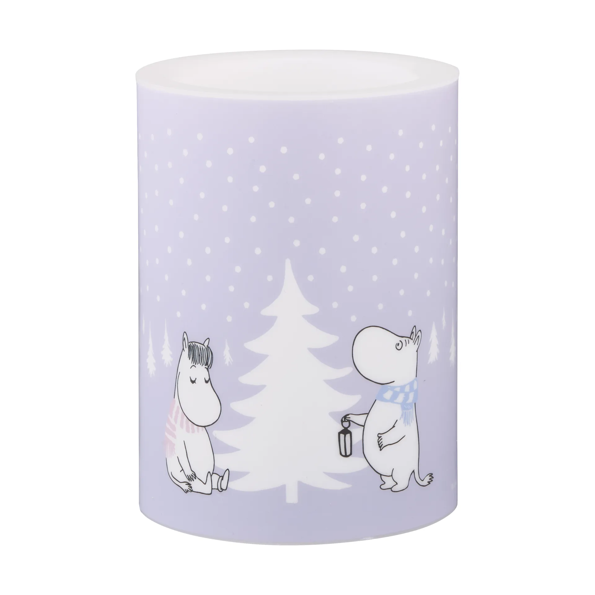 Moomin block candle LED 10 cm, Snowfall Muurla