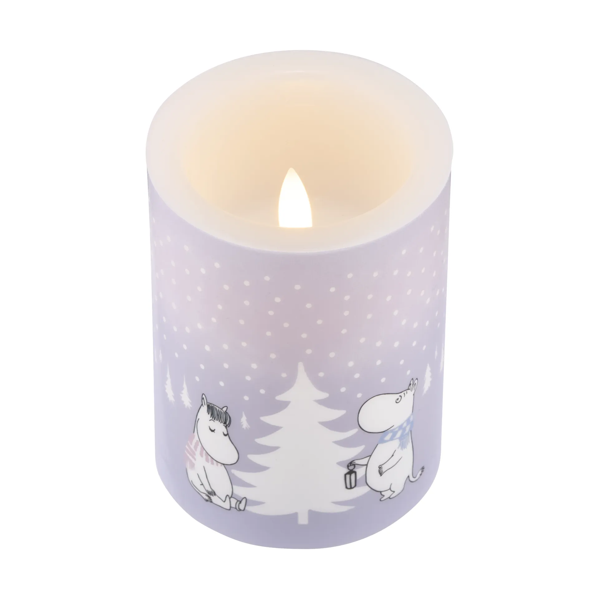 Moomin block candle LED 10 cm, Snowfall Muurla