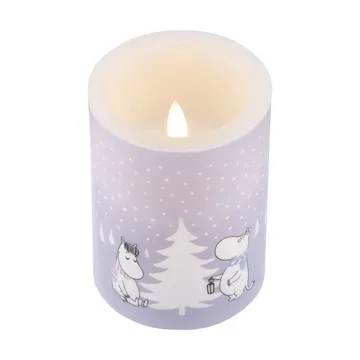 Moomin block candle LED 10 cm - Snowfall - Muurla